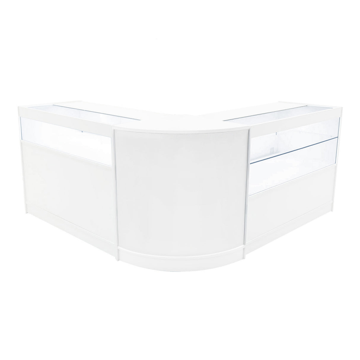 Adonis LED Ladentheke Set CM60 + B1200 + C1200 – Weiß