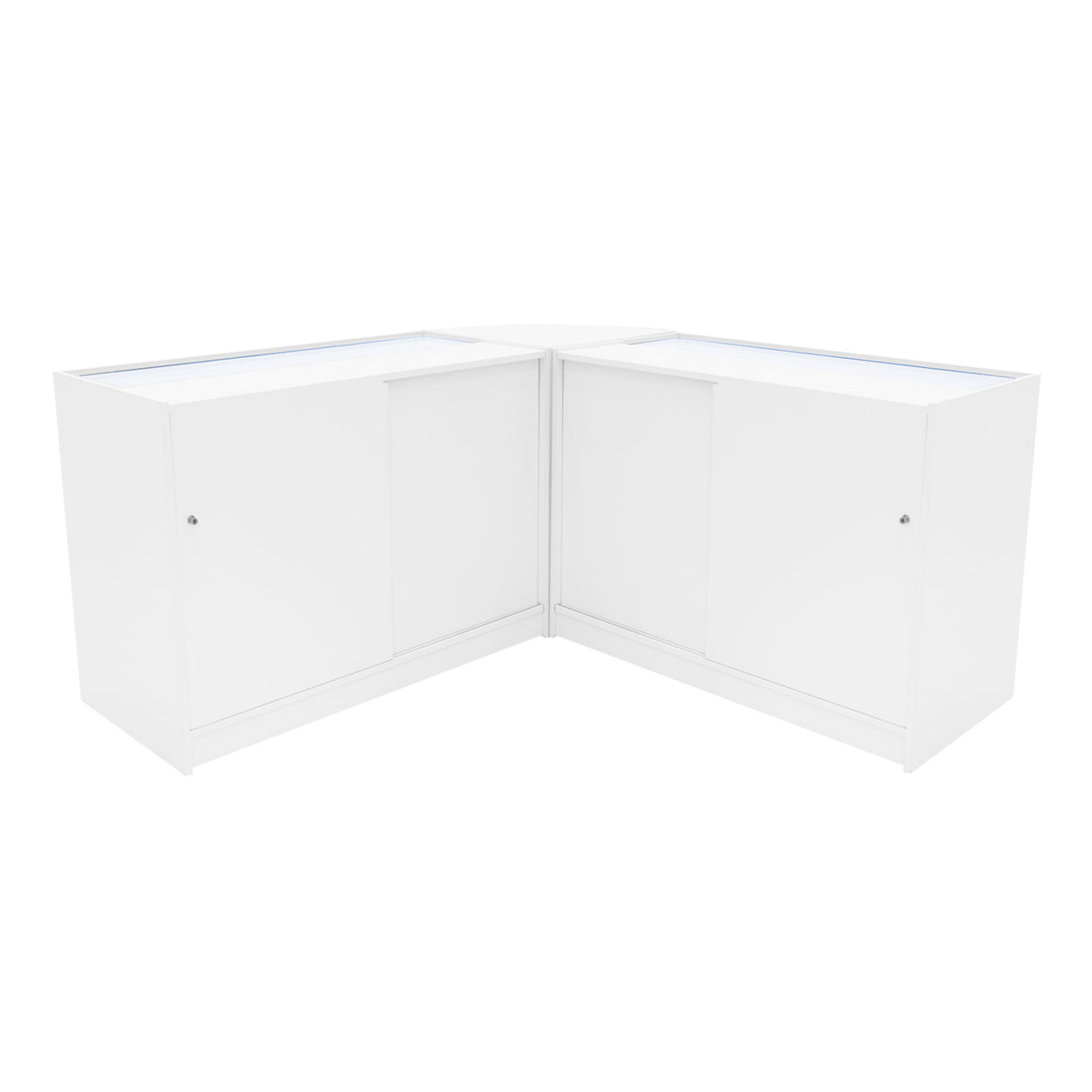 Adonis LED Ladentheke Set CM60 + B1200 + C1200 – Weiß