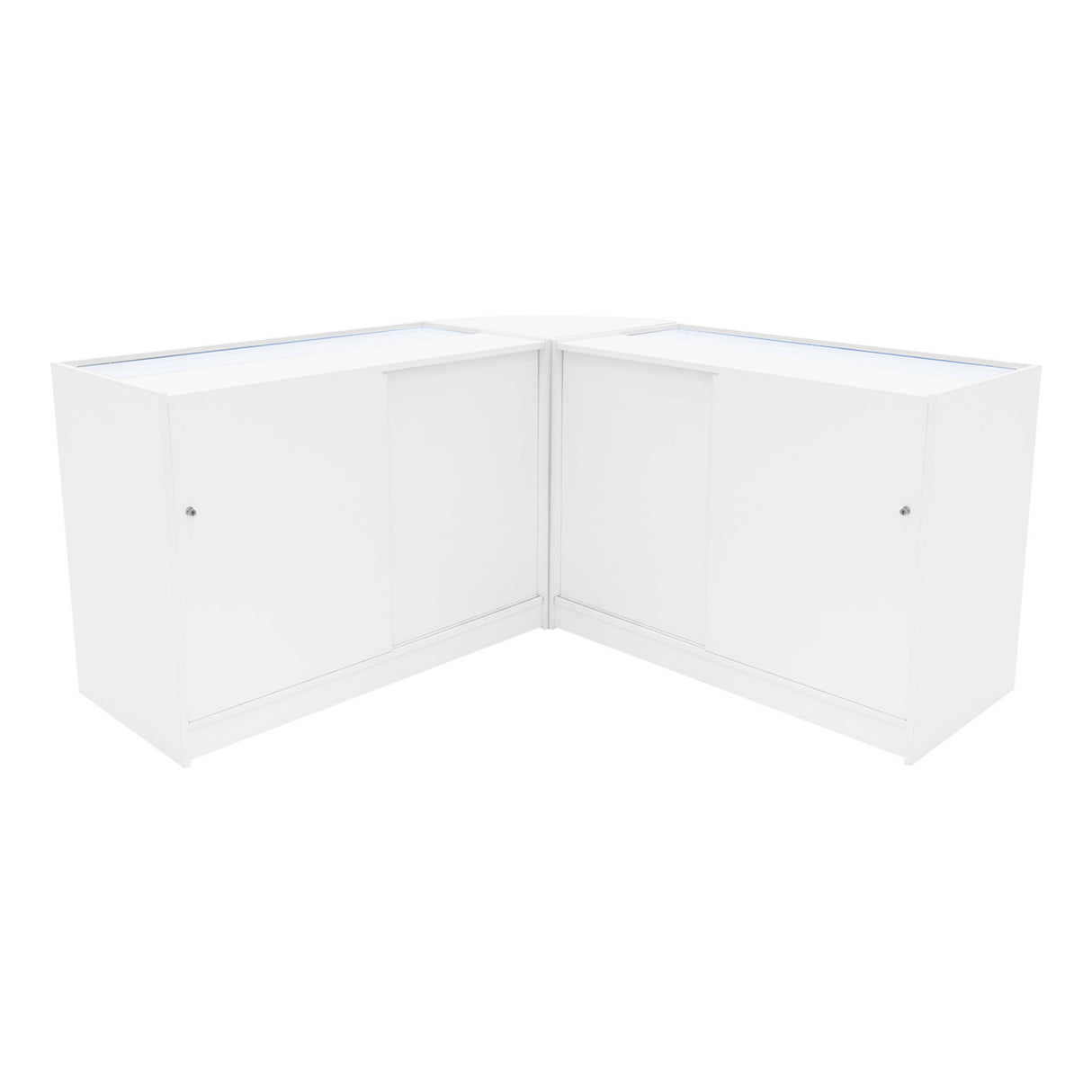 Andromeda LED Verkaufstheken-Set LM60 + C1200 (2 Stück) – Weiß