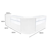 Phoenix LED Verkaufstheken-Set CM60 + C1200 (2 Stück)+ TB60 – Weiß