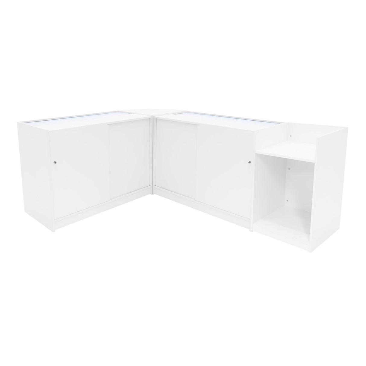 Aries LED Verkaufstheken-Set CM60 + K1200 (2 Stück)+ TB60 – Weiß