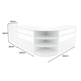 Eclipse LED Verkaufstheken-Set LM60 + C1200 (2 Stück)+ TB60 – Weiß