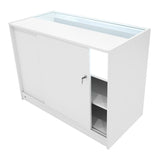 Europa LED Verkaufstheken-Set LM60 + B1200 + C1200 + TB60 – Weiß