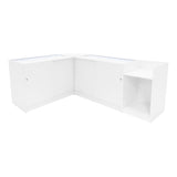 Europa LED Verkaufstheken-Set LM60 + B1200 + C1200 + TB60 – Weiß