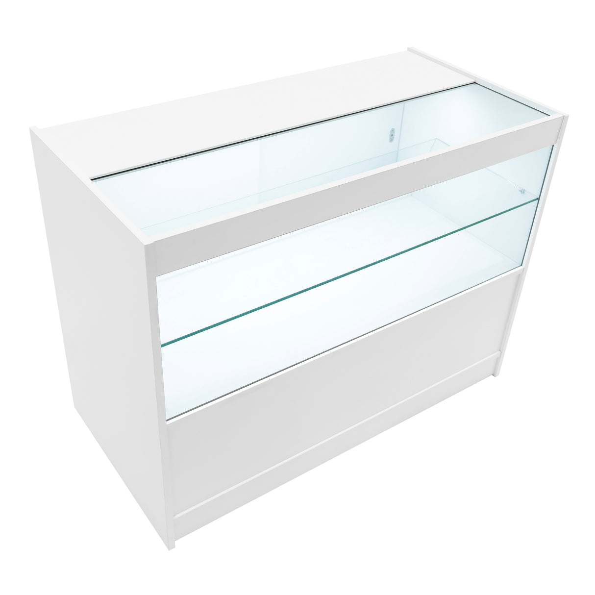 Europa LED Verkaufstheken-Set LM60 + B1200 + C1200 + TB60 – Weiß