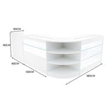 Hyperion LED Verkaufstheken-Set LM60 + B1200 + K1200 + TB60 – Weiß