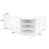 Theia LED Verkaufstheken-Set LM60 + C1200 + K1200 + TB60 – Weiß