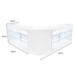 Helios LED Verkaufstheken-Set CM60 + K1500 (2 Stück) – Weiß