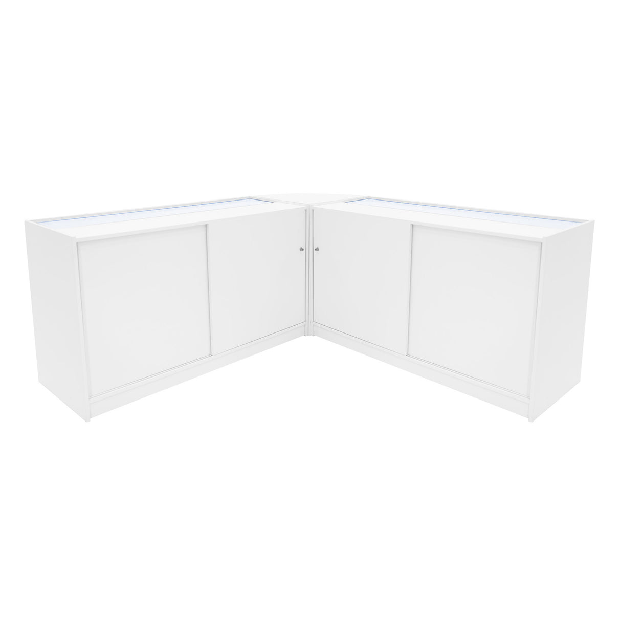 Hera LED Verkaufstheken-Set CM60 + K1500 + C1500 - Weiß