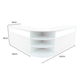Theseus LED Verkaufstheken-Set LM60 + B1500 (2 Stück) – Weiß