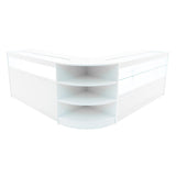 Harmonia LED Verkaufstheken-Set LM60 + B1500 + C1500 – Weiß