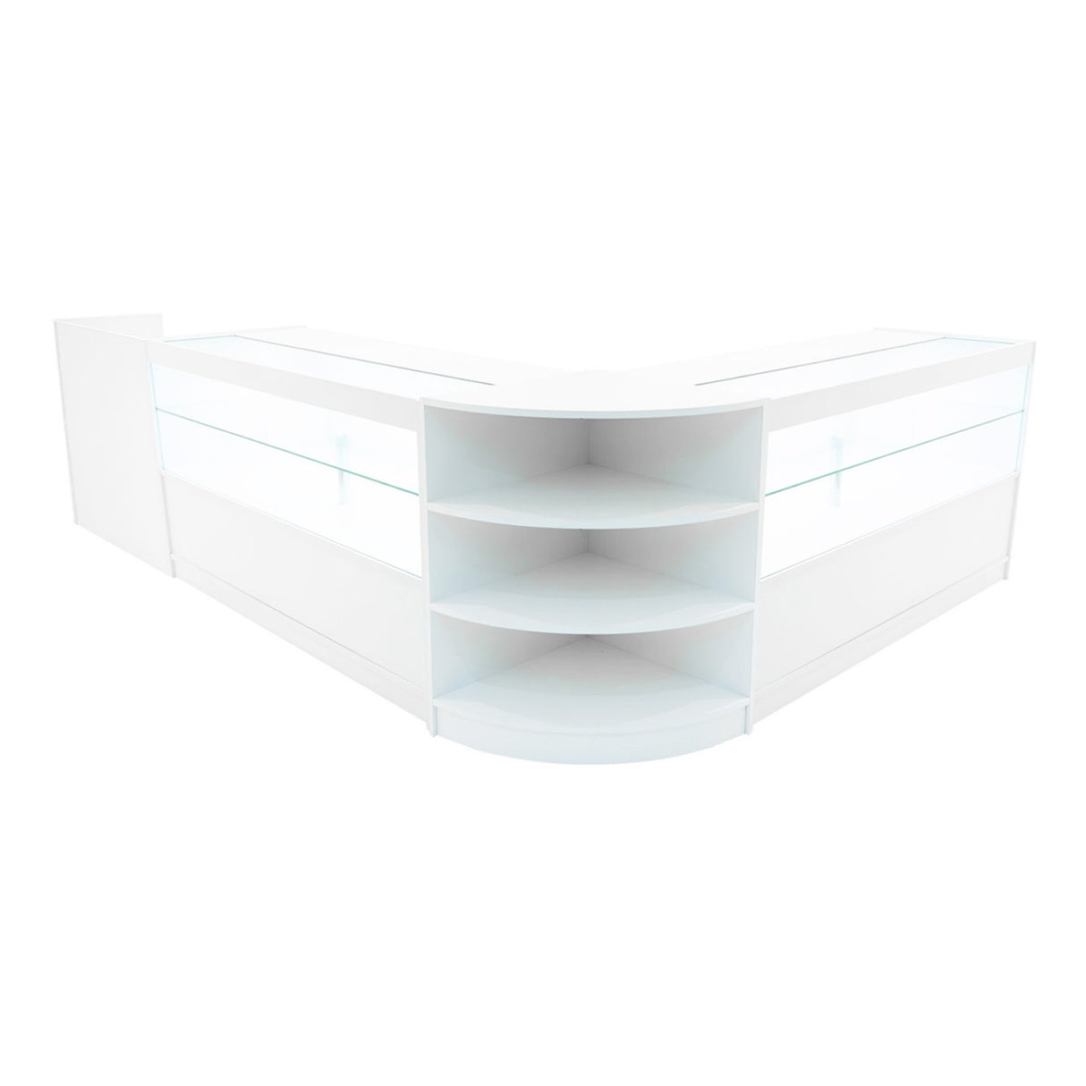 Eclipse LED Verkaufstheken-Set LM60 + C1500 (2 Stück)+ TB60 – Weiß