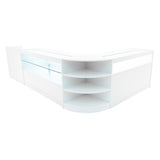 Europa LED Verkaufstheken-Set LM60 + B1500 + C1500 + TB60 – Weiß