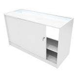 Europa LED Verkaufstheken-Set LM60 + B1500 + C1500 + TB60 – Weiß