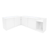 Europa LED Verkaufstheken-Set LM60 + B1500 + C1500 + TB60 – Weiß