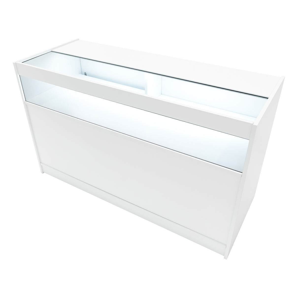 Europa LED Verkaufstheken-Set LM60 + B1500 + C1500 + TB60 – Weiß