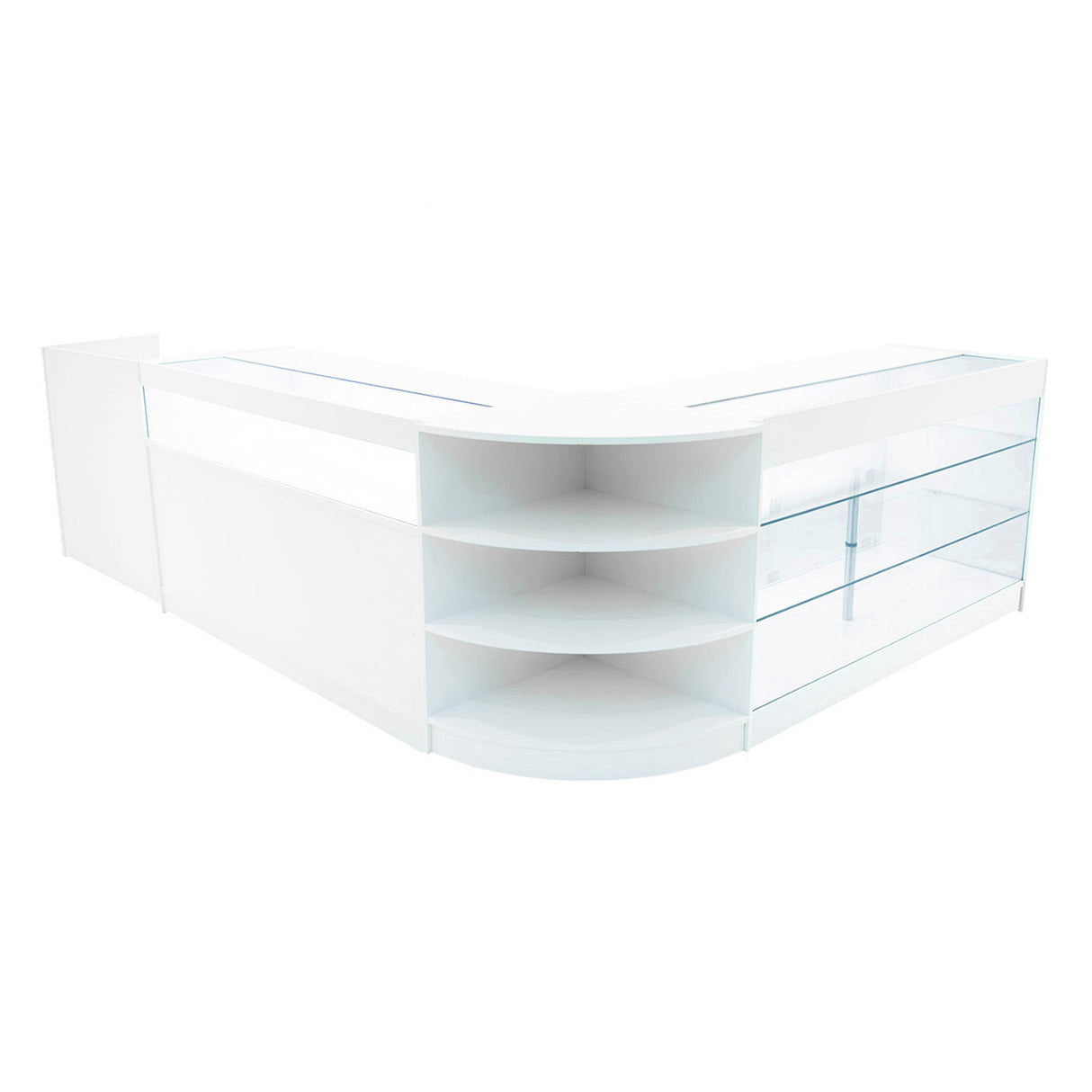 Hyperion LED Verkaufstheken-Set LM60 + B1500 + K1500 + TB60 – Weiß