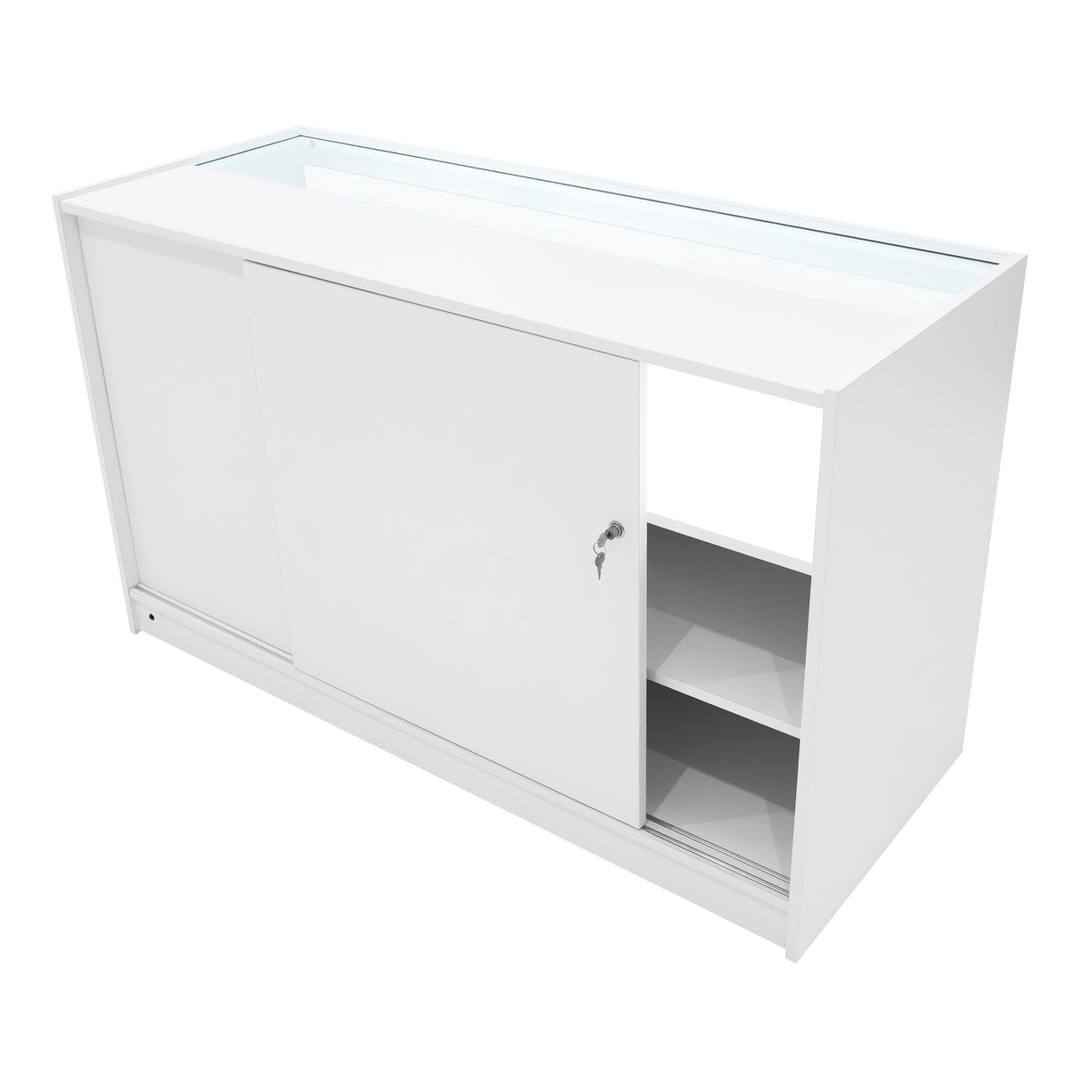 Theia LED Verkaufstheken-Set LM60 + C1500 + K1500 + TB60 – Weiß