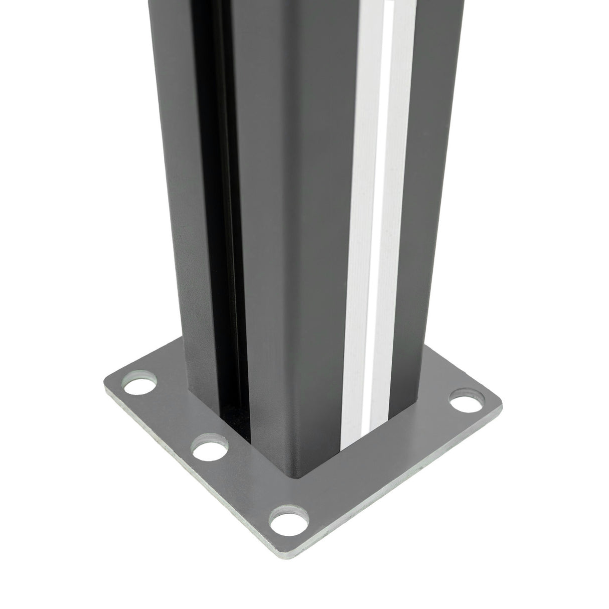 WPC Sichtschutzzaun x10, Eckstück x1 & LED Zaunpfosten x11 - Braun