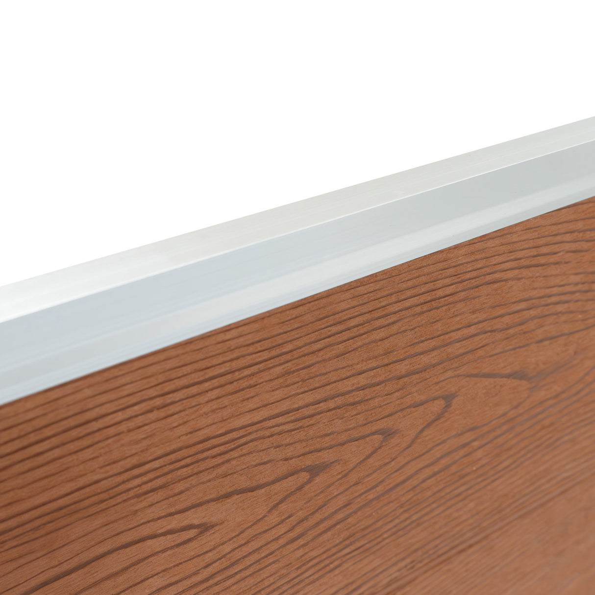 WPC Sichtschutzzaun x8 & LED Zaunpfosten x9 - Braun