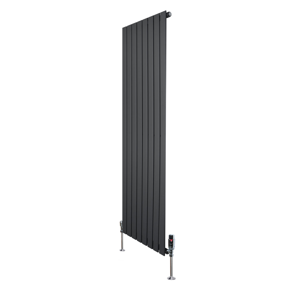 Flachheizkörper & Ventile – 1600mm x 560mm – Anthrazitgrau