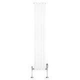 Flachheizkörper & Ventile – 1800mm x 280mm – Weiß