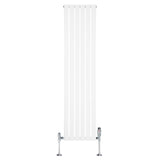 Flachheizkörper & Ventile – 1800mm x 420mm – Weiß