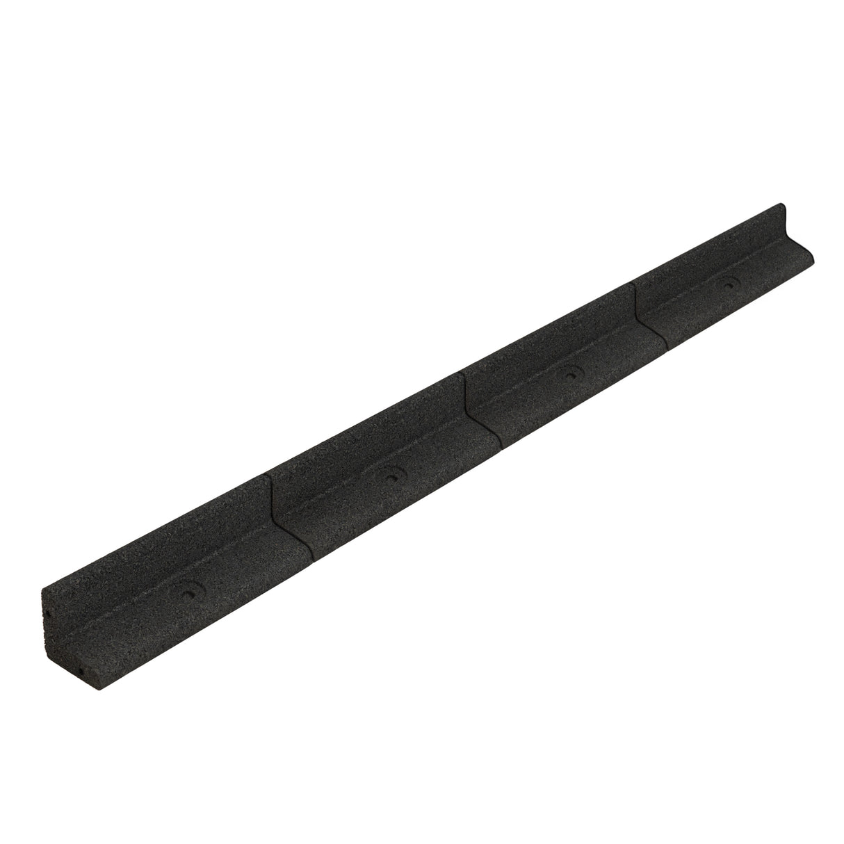 Flexible Rasenkante 4 x 1,2 m mit Gummihammer - Schwarz