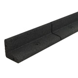 Flexible Rasenkante 4 x 1,2 m mit Gummihammer - Schwarz