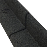 Flexible Rasenkante 4 x 1,2 m mit Gummihammer - Schwarz