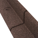 Flexible Rasenkante 8 x 1,2 m mit Gummihammer - Braun