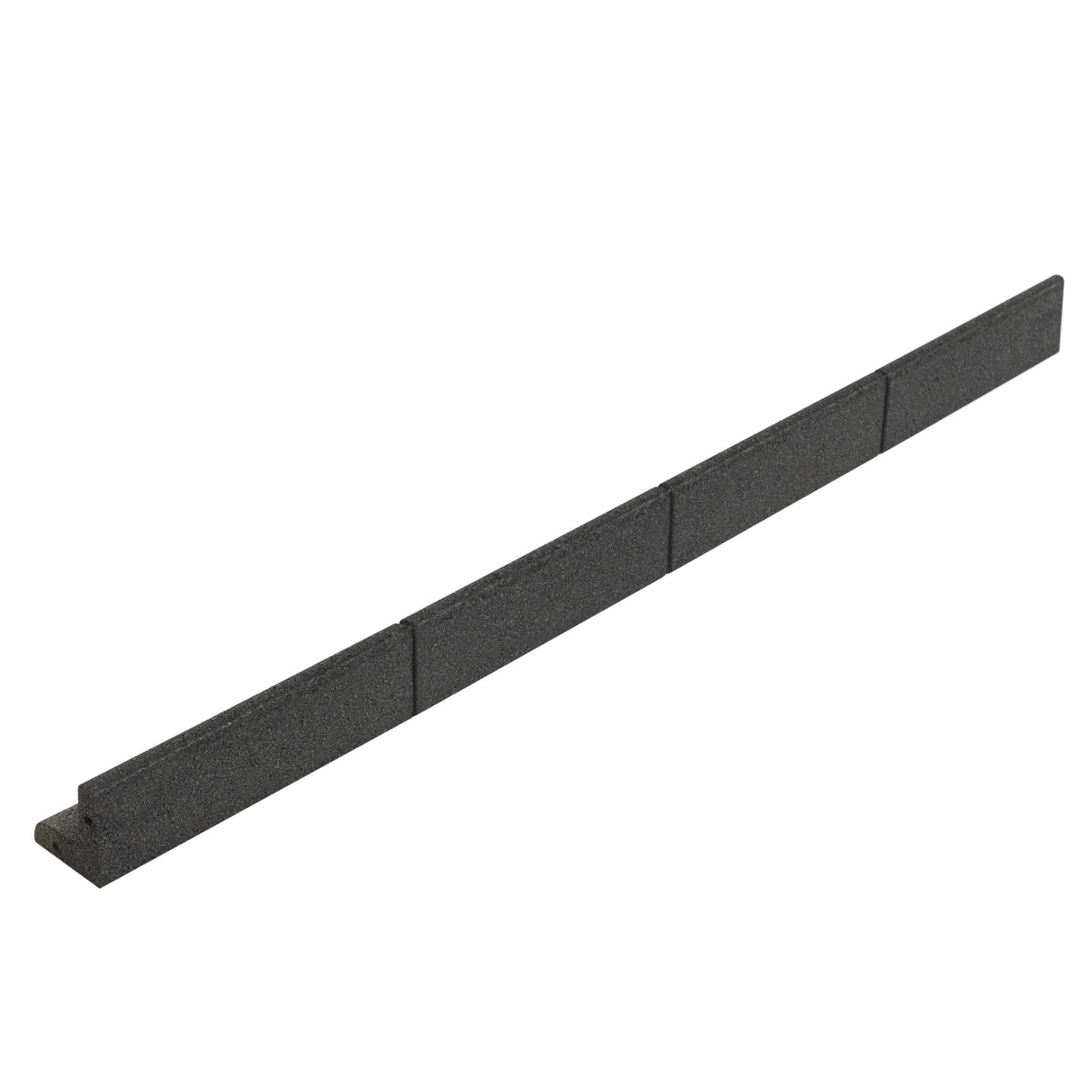 Flexible Rasenkante 60m x 1,2 m mit Gummihammer - Grau