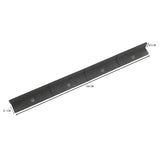 Flexible Rasenkante 60m x 1,2 m mit Gummihammer - Grau