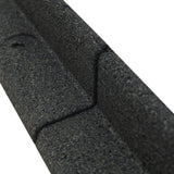 Flexible Rasenkante 50 x 1,2 m mit Gummihammer - Grau