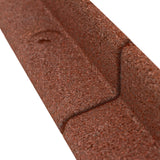 Flexible Rasenkante 4 x 1,2 m mit Gummihammer - Terrakotta