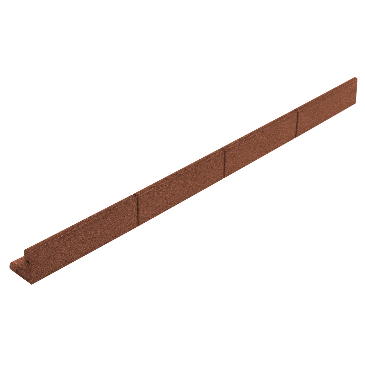 Flexible Rasenkante 10 x 1,2 m mit Gummihammer - Terrakotta