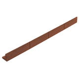 Flexible Rasenkante 20 x 1,2 m mit Gummihammer - Terrakotta