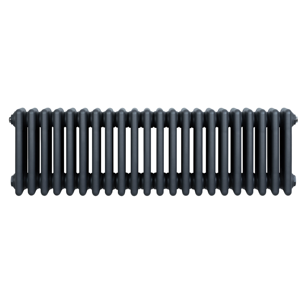 Röhrenheizkörper mit 4 Säulen in Anthrazitgrau, 300mm x 1010mm, zeigt eine glatte, moderne Oberfläche und gleichmäßige, runde Röhren für effiziente Wärmeabgabe