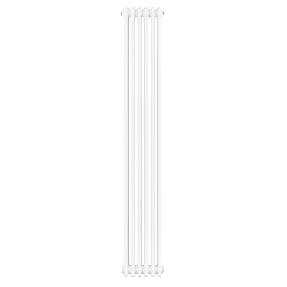 Röhrenheizkörper mit vier Säulen in elegantem Weiß, 1800mm hoch und 290mm breit, bietet eine moderne und effiziente Heizlösung für jeden Raum