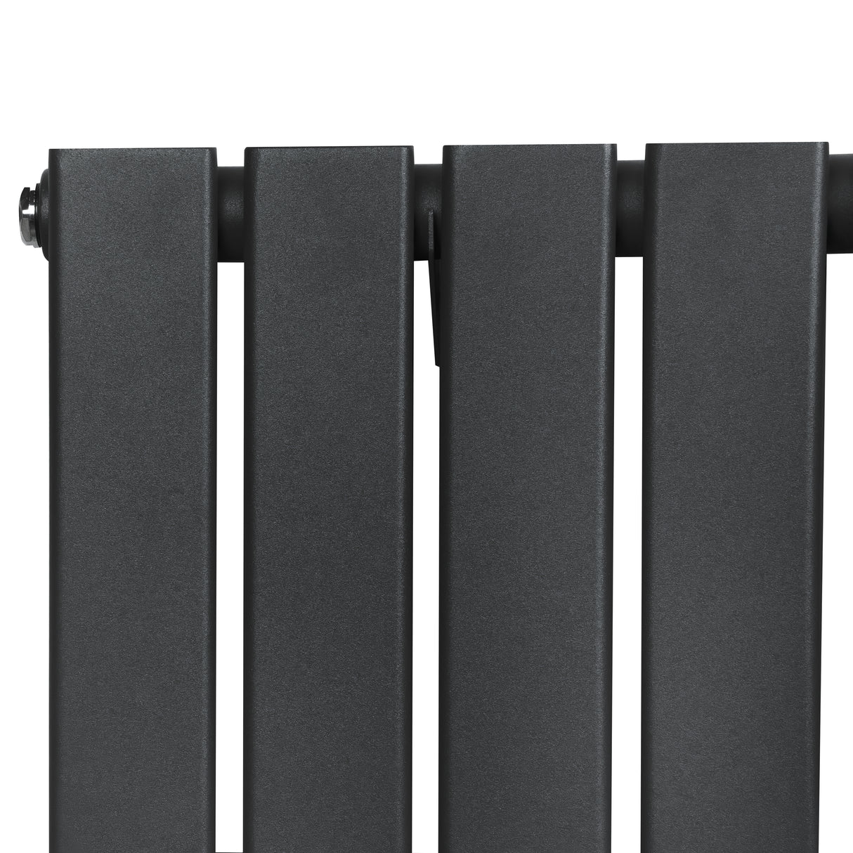 Flachheizkörper in Anthrazitgrau, 1800mm x 560mm, mit glatter Oberfläche und modernen, rechteckigen Lamellen für effiziente Wärmeverteilung