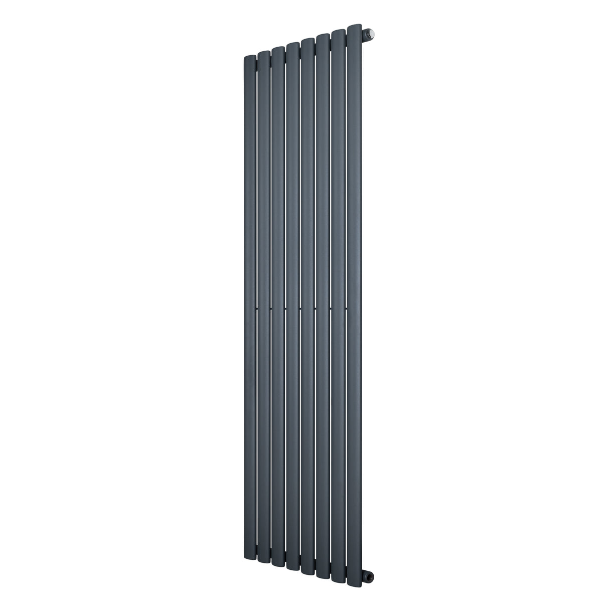 Gliederheizkörper in Anthrazitgrau, 1600mm x 480mm, mit schlankem, vertikalem Design und glatter, moderner Oberfläche für effiziente Wärmeverteilung