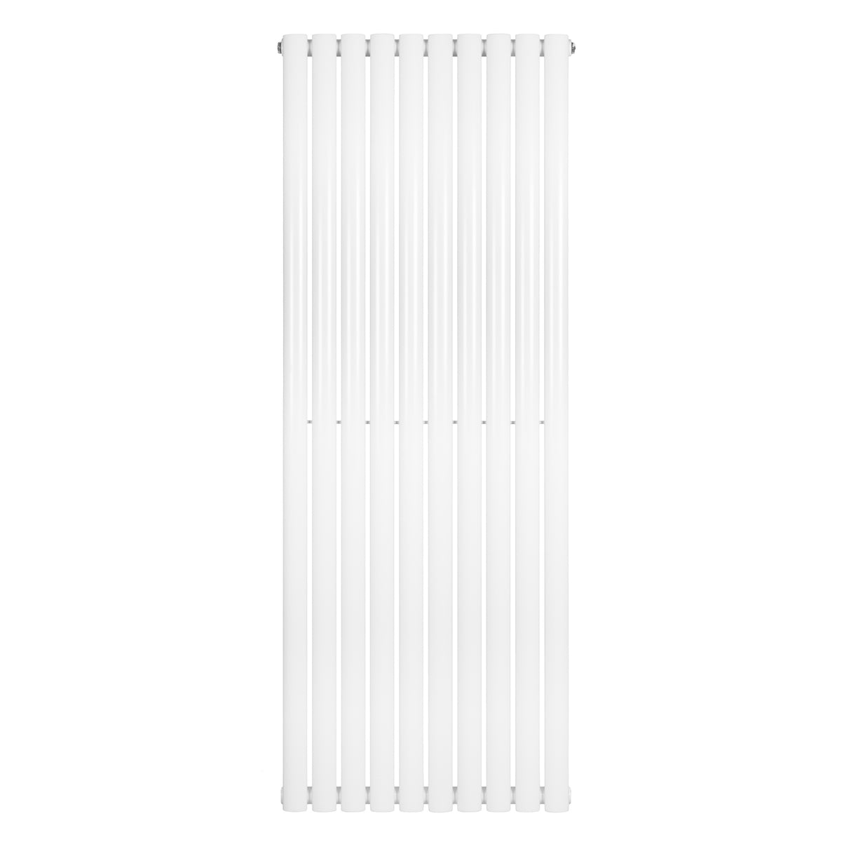 Gliederheizkörper in Weiß, 1600mm x 600mm, mit schlanken, vertikalen Lamellen und glatter, glänzender Oberfläche für moderne Innenräume