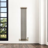 Klassischer 3-Säulen-Heizkörper – 1500 x 290 mm - Rohmetall