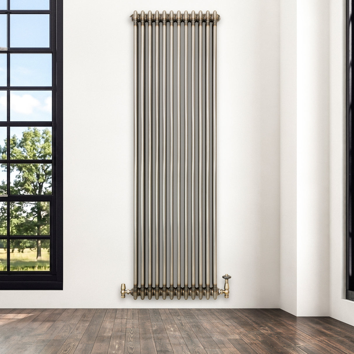 Klassischer 3-Säulen-Heizkörper – 1800 x 560 mm - Rohmetall