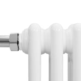 Klassicher Beheizter Handtuchheizkörper – 950 mm x 570 mm – Weiß