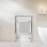 Klassicher Beheizter Handtuchheizkörper – 950 mm x 660 mm – Weiß