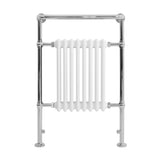 Klassicher Beheizter Handtuchheizkörper – 950 mm x 660 mm – Weiß