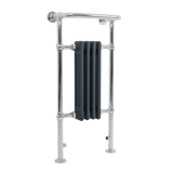 Klassicher Beheizter Handtuchheizkörper – 950 mm x 480 mm – Anthrazitgrau