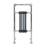 Klassicher Beheizter Handtuchheizkörper – 950 mm x 480 mm – Anthrazitgrau