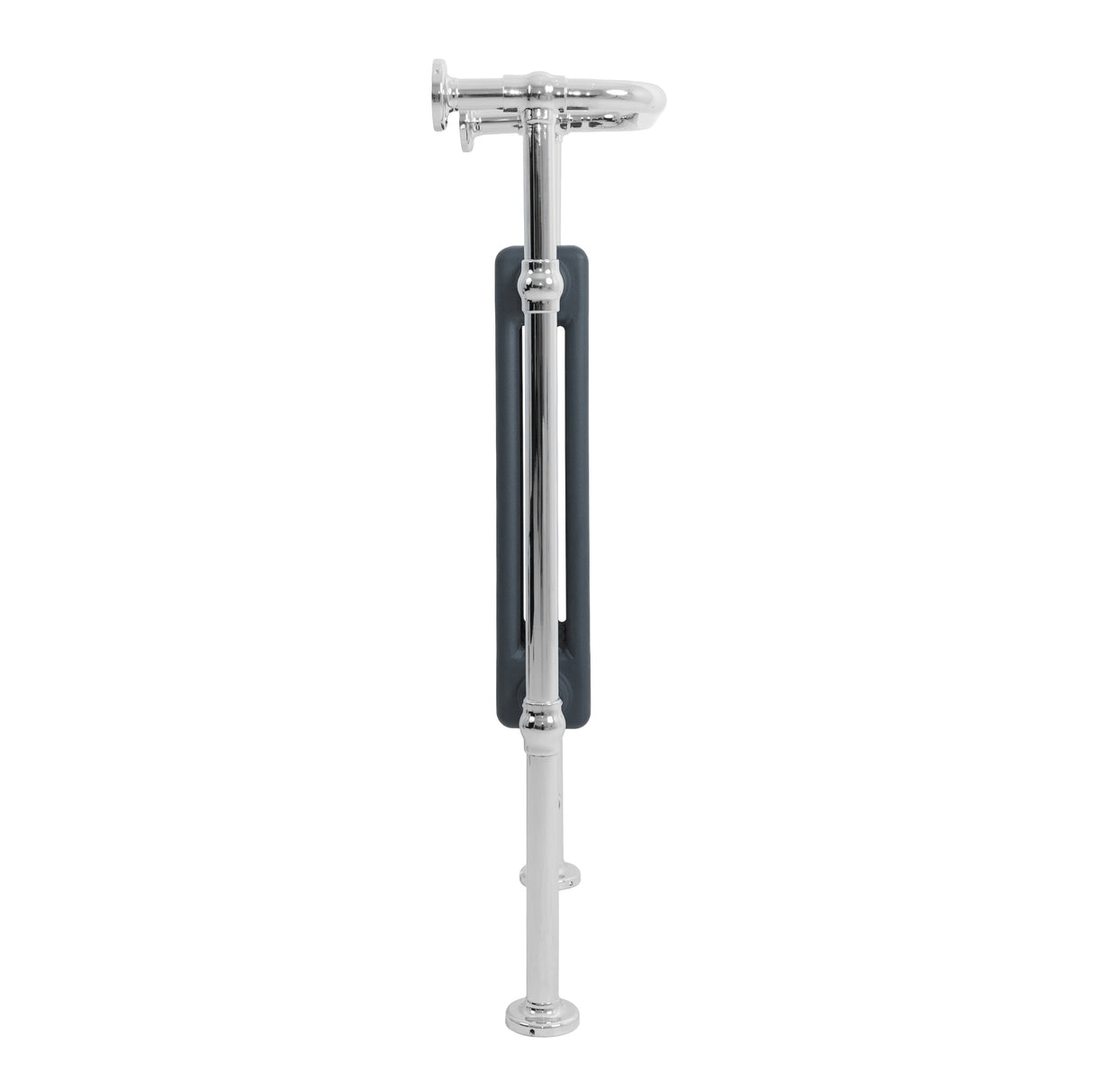 Klassicher Beheizter Handtuchheizkörper – 950 mm x 480 mm – Anthrazitgrau